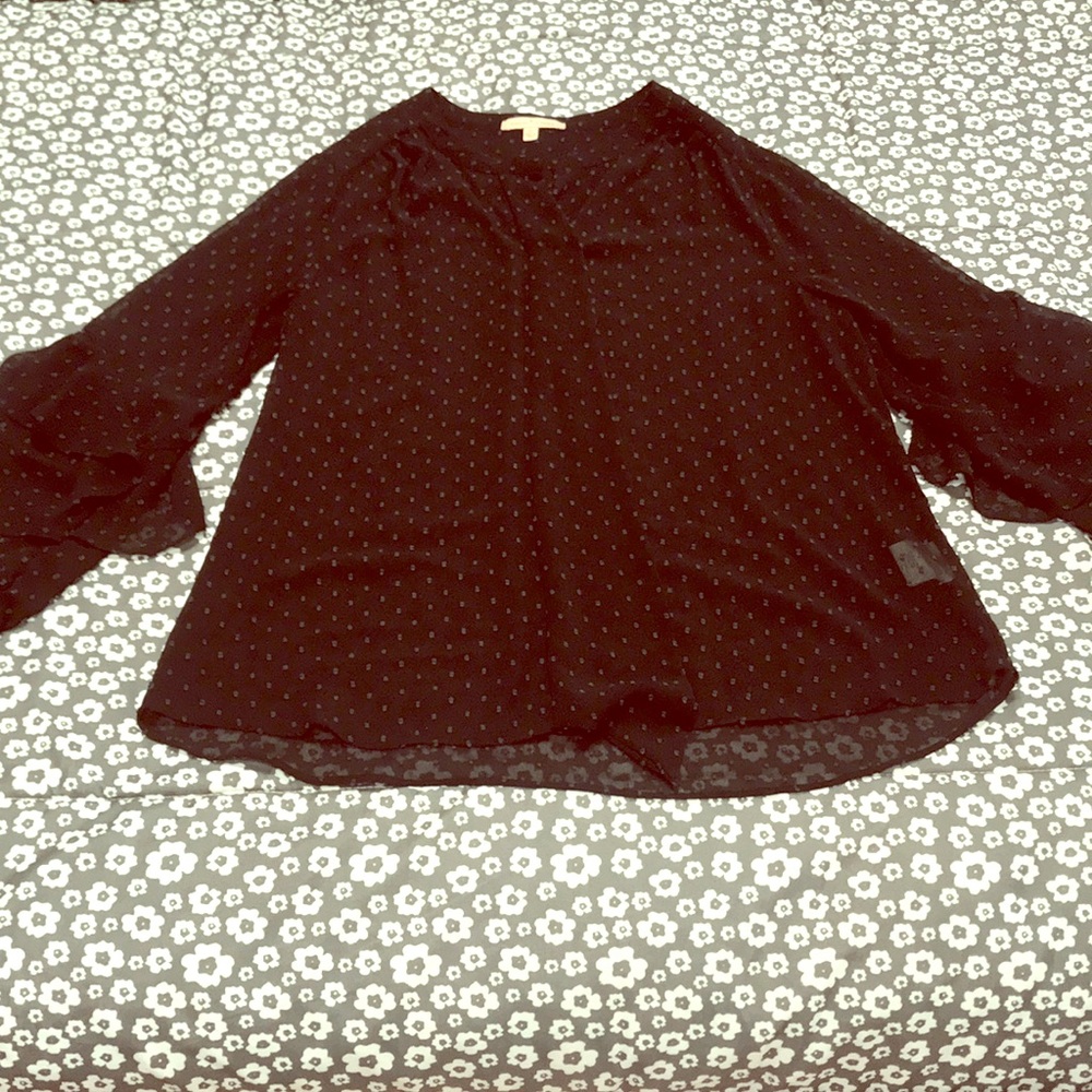 Sheer dressy top.